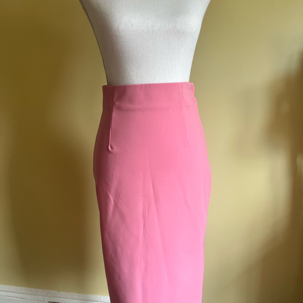 Zara Pink and Blue Pencil Skirt